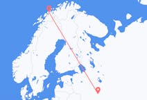 Flyrejser fra Moskva, Rusland til Tromsø, Norge