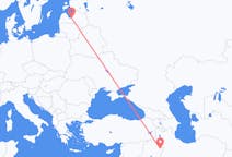 Flyg från Sulaymaniyya, Irak till Riga, Lettland