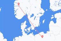 Flights from Sogndal, Norway to Bydgoszcz, Poland