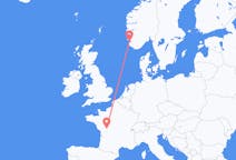 Voli da Poitiers, Francia a Stavanger, Norvegia