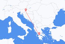 Flug frá Patras, Grikklandi til Zagreb, Króatíu