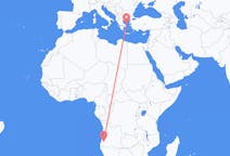 Flyreiser fra Lubango, Angola til Skiros, Hellas