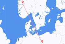 Flights from Sogndal, Norway to Zielona Góra, Poland