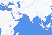Flyreiser fra Yogyakarta, Indonesia til Kalamata, Hellas