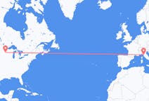 Flyg från Minneapolis, USA till Pisa, Italien