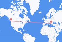 加拿大出发地 維多利亞飞往加拿大目的地 斯科普里的航班