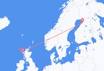 Flyg från Benbecula till Uleåborg