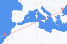 Flyreiser fra Ajuy, Spania til Varna, Bulgaria