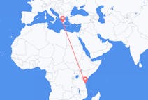 Flyg från Zanzibar, Tanzania till Kalamata, Grekland