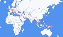 出发地 巴布亚新几内亚出发地 图菲目的地 意大利热那亚的航班