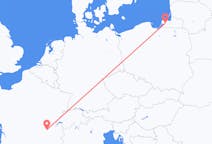 Flights from Kaliningrad, Russia to Lyon, France