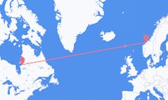 Fly fra Kuujjuarapik til Kristiansund