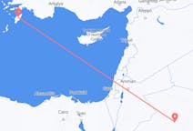 เที่ยวบิน จาก ภูมิภาคอัล Jawf, ซาอุดีอาระเบีย ไปยัง โรดส์, กรีซ