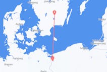 Flyreiser fra Växjö, Sverige til Szczecin, Polen