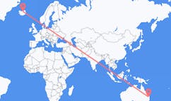 Flüge von Toowoomba, Australien nach Akureyri, Island