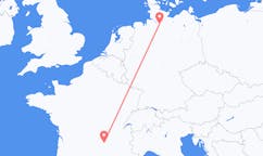 Flyrejser fra Le Puy-en-Velay, Frankrig til Hamborg, Tyskland