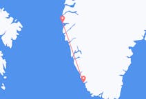 グリーンランドのパーミウトから、グリーンランドのシシミウトまでのフライト