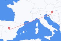 Flights from Zagreb in Croatia to Madrid in Spain