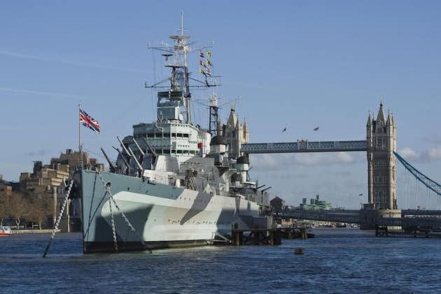 登上HMS贝尔法斯特和威斯敏斯特景点徒步之旅