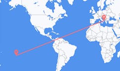 Flyreiser fra Rurutu, Fransk Polynesia til Brindisi, Italia