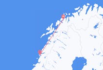 Loty z Sandnessjøen, Norwegia do Tromsø, Norwegia