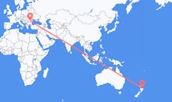 出发地 新西兰瓦卡塔尼目的地 罗马尼亚布加勒斯特的航班