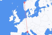 Flights from Sandane, Norway to Bastia, France
