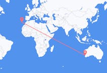 Lennot Perthistä, Australia Porto Santoon, Portugali