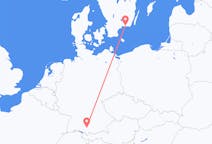 Loty z Memmingen, Niemcy do Karlskrony, Szwecja