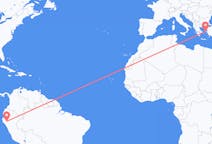 Flights from Jaén, Peru to Chios, Greece