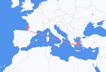 Flights from Parikia, Greece to Biarritz, France