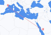 Flyrejser fra Al Bahah, Saudi-Arabien til Girona, Spanien