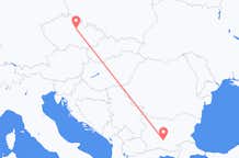 Vluchten van Plovdiv, Bulgarije naar Pardubice, Tsjechië