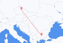 Vols de Plovdiv, Bulgarie à Pardubice, Tchéquie