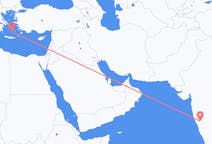 Flyreiser fra Hubli-Dharwad, India til Santorini, Hellas
