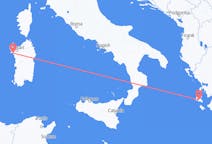 出发地 希腊从 凯法利尼亚岛目的地 意大利阿尔盖罗的航班