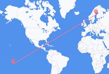 Flyreiser fra Tahiti, Fransk Polynesia til Umeå, Sverige