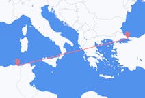 出发地 阿尔及利亚出发地 安纳巴目的地 土耳其伊斯坦布尔的航班