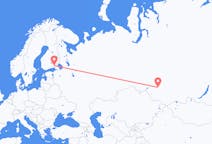 Flights from Novosibirsk, Russia to Lappeenranta, Finland