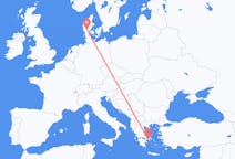 Flights from Athens in Greece to Billund in Denmark