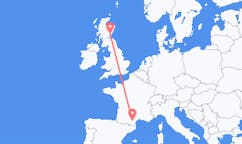 Voli da Carcassonne, Francia to Dundee, Scozia