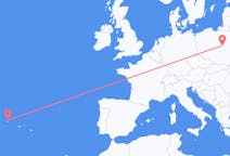 Flights from Corvo Island, Portugal to Warsaw, Poland