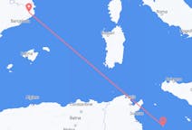 Flights from Lampedusa, Italy to Girona, Spain