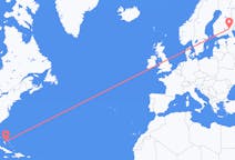 Flights from Nassau, the Bahamas to Savonlinna, Finland