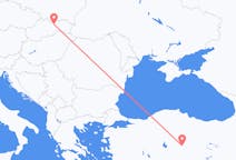 Vluchten van Poprad, Slowakije naar Kayseri, Turkije