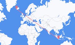 Flyrejser fra Bandung, Indonesien til Reykjavik, Island