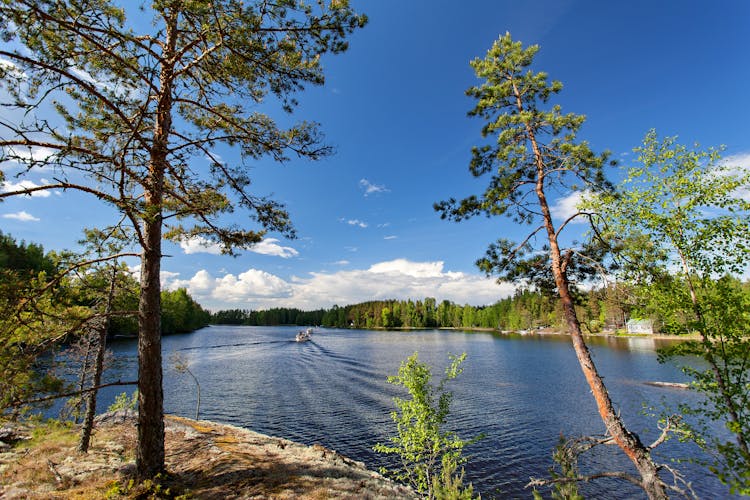 Photo of The Saimaa in the center of the Lappeenranta. 