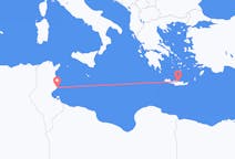 Vluchten van Sfax, Tunesië naar Iraklion, Griekenland