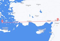 Flyrejser fra Gaziantep, Tyrkiet til Milos, Grækenland