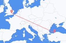 Flyrejser fra Zonguldak til London